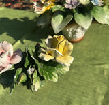 Pair of Ceramic Floral Arrangements