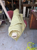 Roll of Thick Green Woven Fabric- Sold by Yard or Roll
