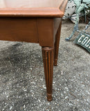 Petite Bench With Neoclassical Fluted Legs