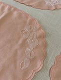 Linen Peach Placemats- Set of 4