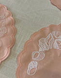 Linen Peach Placemats- Set of 4