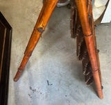 Vintage Standing Bamboo Magazine Rack