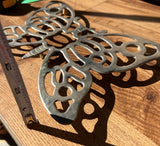 Vintage Silver Butterfly Trivet, Hot Plate