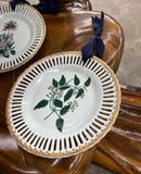 Pair of Floral Hanging Decorative Plates