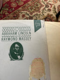 Raymond Massey "The Immortal Speeches of Abe Lincoln" Vintage Vinyl