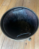 Footed Pierced Brass Coal Scuttle Bucket