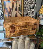 Large Handmade Wicker Picnic Basket