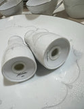 Collection of Noritake Silver Rimmed Plates and Serving Pieces- Set of 24
