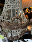 Bronze and Crystal Deer Head Stag Sconce