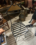 Gold and Black Skinny Wired Chair