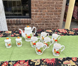 Ceramic Vegetable Tea Set- Set of 10