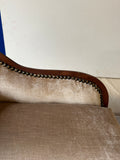 Pair of Upholstered Petite Couch and Chair