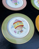 Limoges Hot Air Balloon Plates Set of 4