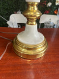 1970s MCM Marble and Gold Table Lamp
