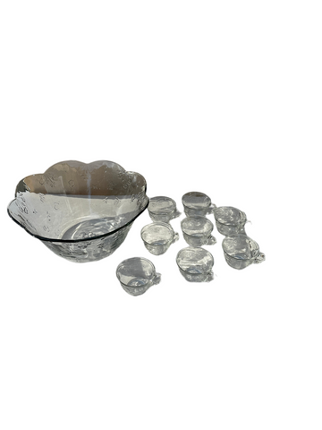 Punch Bowl Set - Set of 9