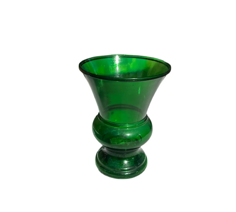 Large Green Glass Vase
