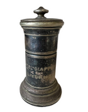 Small Metal Jar With Matching Lid