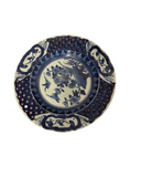 Antique Blue and White Chinoiserie Plate