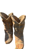 Pair of Oversize Jumbo Concrete Cowboy Boot Planters