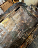 Large Detailed Vintage Silver Tray With Handles