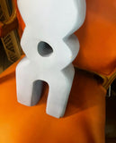 Vintage Light Blue Wooden Mexican Sculpture