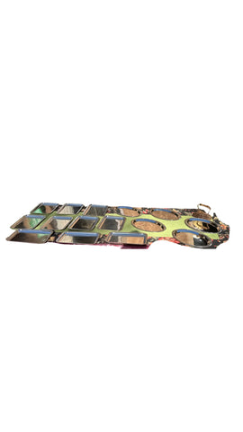 Large Collection of Silver Petite Serving Trays for Party- Set of 15