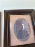 Pair of Vintage African American Man Prints With Wooden Frames