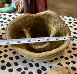 Pair of Handmade Pottery Vase and Bowl
