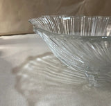 Large Glass Shell Serving Bowl