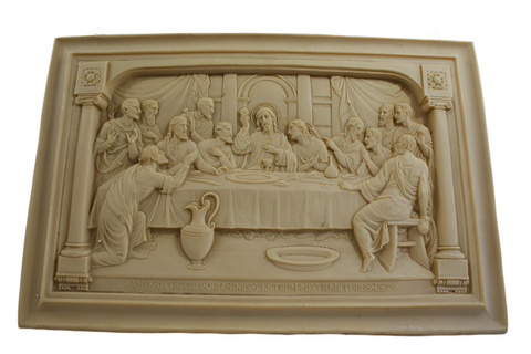 Religious Plaster Relief Last Supper - FREE SHIPPING!