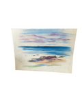 Color Pencil Drawing of a Rocky Beach