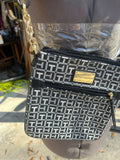 Tommy Hilfiger Black and White Cross Body Purse