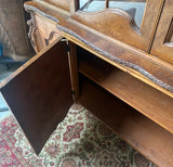 Large Wooden Mid-Century Modern China Cabinet