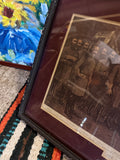 Vintage Framed Artwork of "Lee and His Generals"