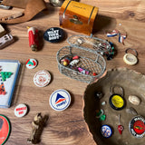 Large Instant Collection of Miniature Children's Toys, Collectables, and Handwritten Note