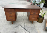 1970s Vintage Swedish Wood Writing Desk