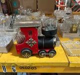 Vintage Train Bottle and Shot Glass Holder- Set of 6