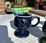 Instant Collection Vintage Coffee Cups With Pedestal Stands and Eagle Accents