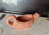Lemon Gravy Pink Ceramic Boat