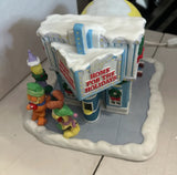 Pair of Garfield Themed Christmas Village Houses