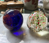 Collection of Marble Paperweights, Vintage Desk Movie Props