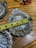 Trio of Small Silver Shell Catchalls