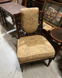 Hand Carved Wooden Antique Accent Chair