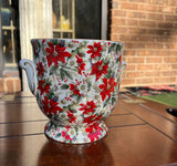 Small Ceramic Floral Indoor Planter