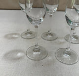 Collection of Simple Stemmed Shot Glasses- Set of 5