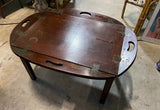 Wooden Campaign Style Coffee Table/Tray Table