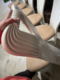 Post Modern Art Deco Ribbon Chairs With Leopard Print- Set of 6