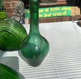 Instant Collection of Green Glass Bottles and Decanters