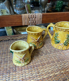Set of Ceramic Americana Measuring Cups With Eagle Accents