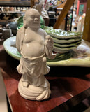 Small Ceramic White Buddha Sculpture